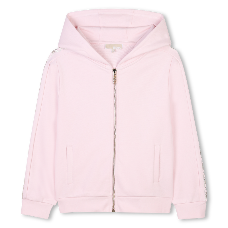 Hooded fleece cardigan MICHAEL KORS 
                        GIRL