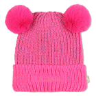 Double pompom beanie, PINK, hi-res