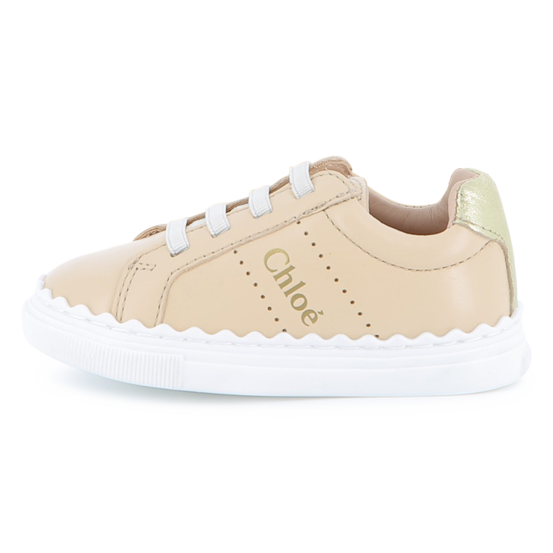 Sheepskin Leather Sneakers CHLOE 
                    GIRL