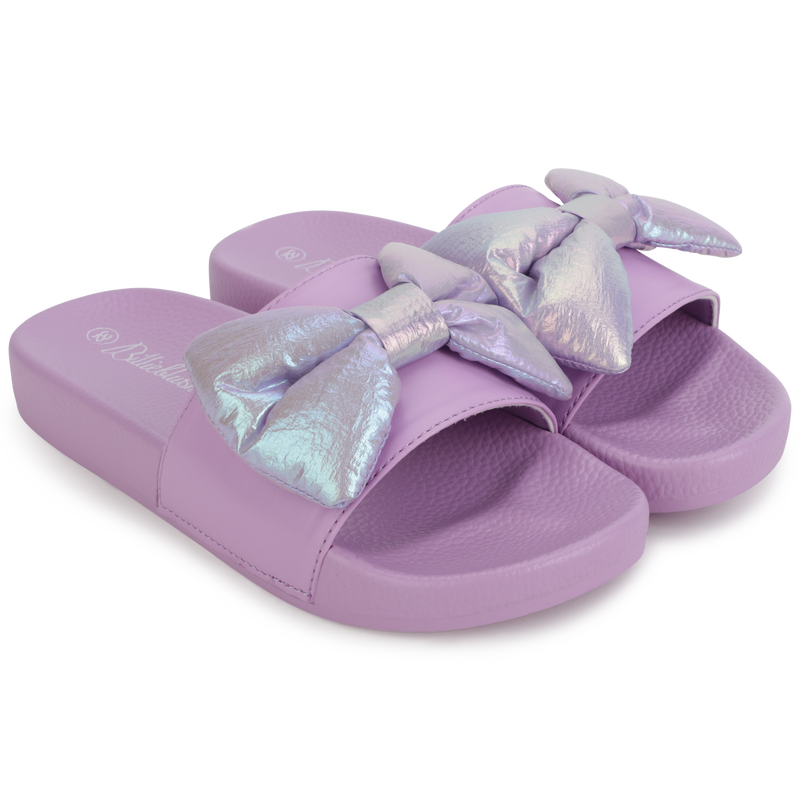 BILLIEBLUSH Iridescent slide sandals