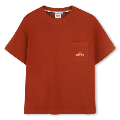 Embroidered Cotton T-Shirt BOSS BOY