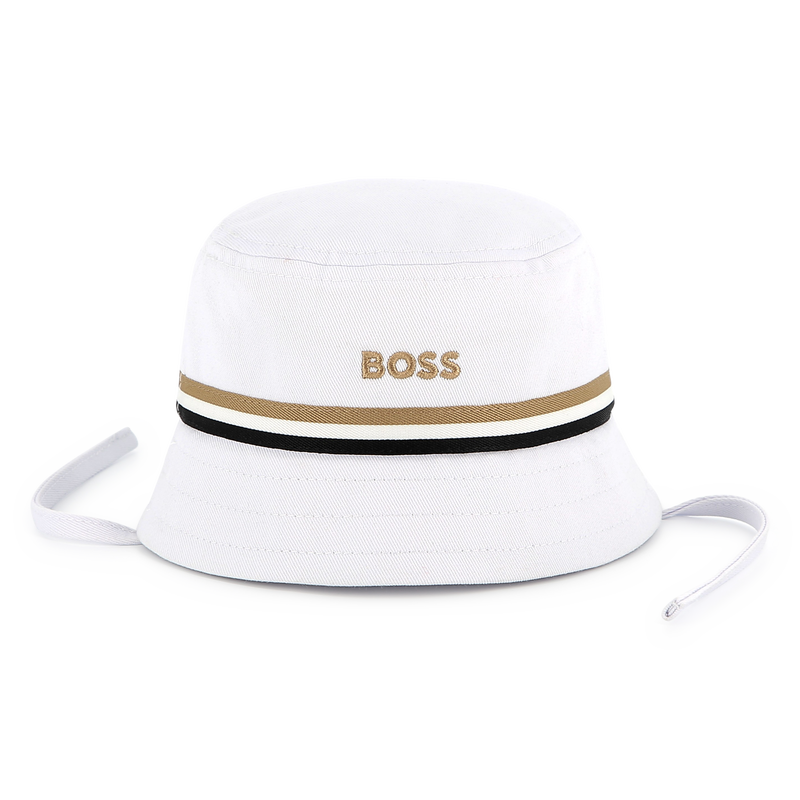 Embroidered sun hat with ties BOSS 
                        BOY