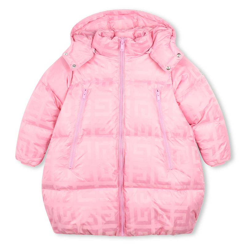 Zip-Up Hooded Puffer Jacket GIVENCHY 
                    GIRL