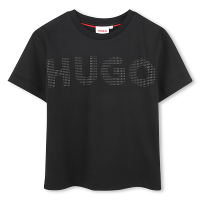 Studded Cotton Logo T-Shirt HUGO GIRL