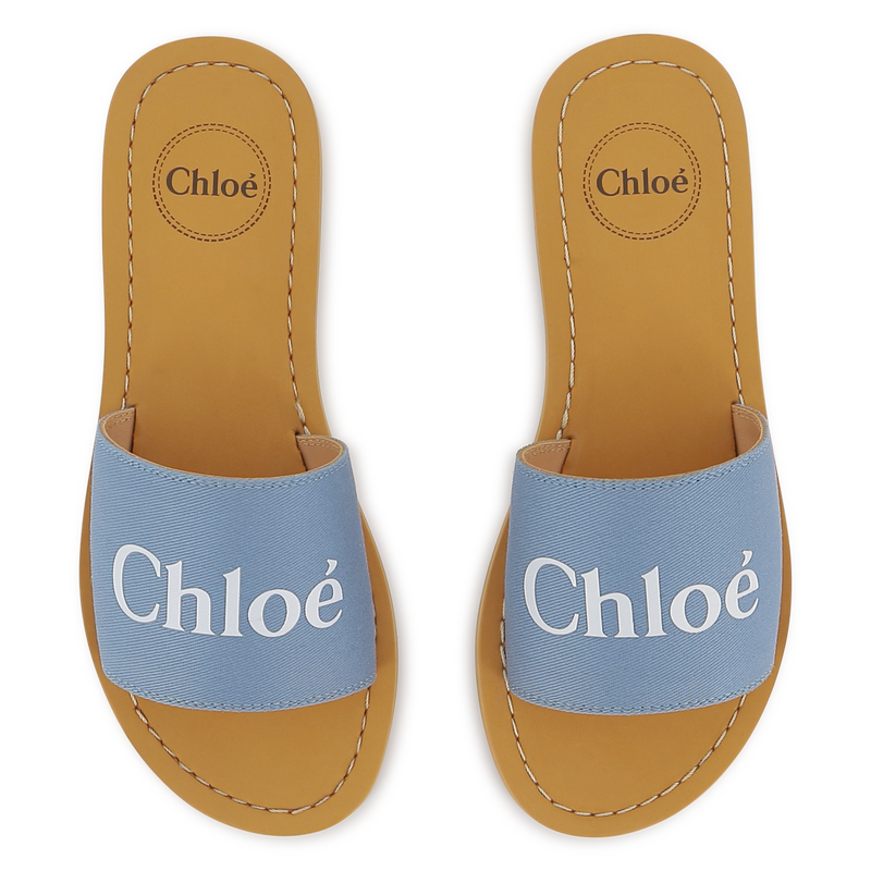 Sheepskin Leather Slides CHLOE 
                        GIRL
