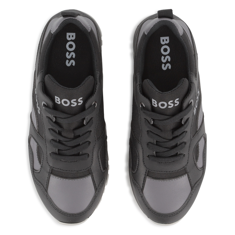 Faux and canvas sneakers BOSS 
                    BOY