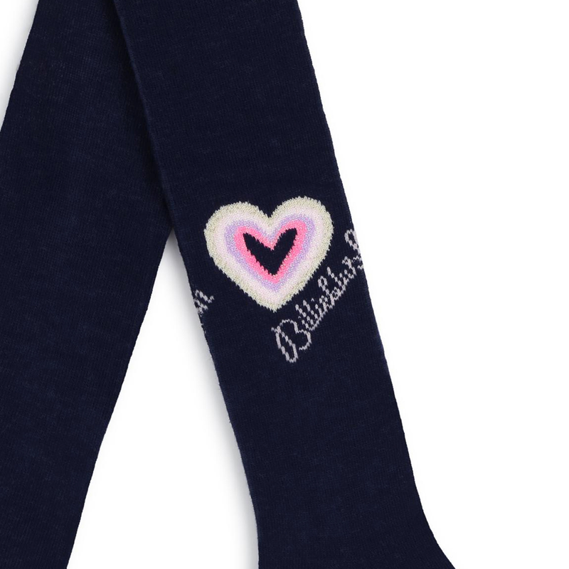 Metallic Heart Tights BILLIEBLUSH 
                        GIRL