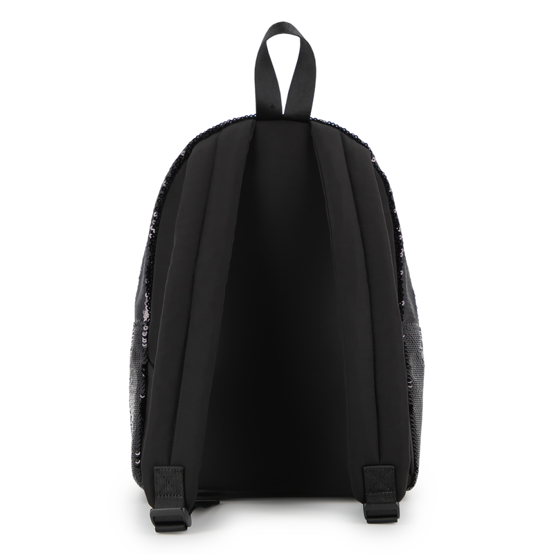 Backpack embellished with shiny sequins KARL LAGERFELD KIDS 
                    GIRL