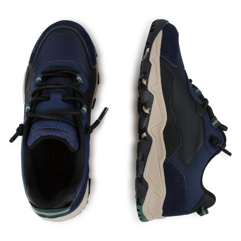 Multi-Material Sneakers HUGO 
                        BOY