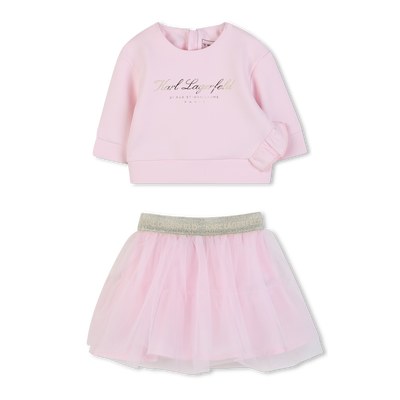 Sweatshirt Outfit Set KARL LAGERFELD KIDS GIRL