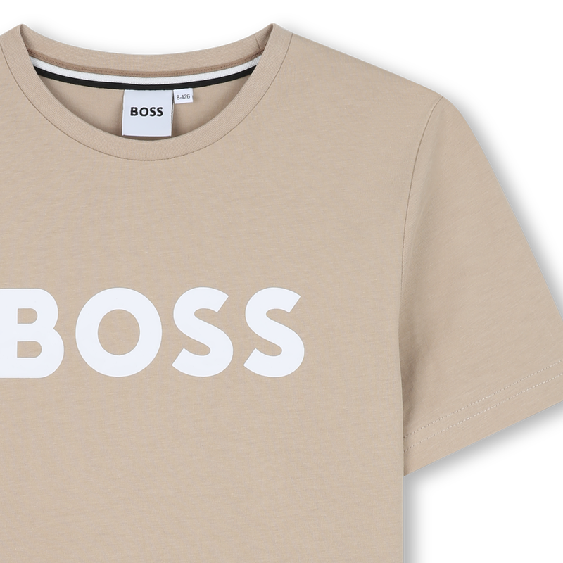 Short-sleeved cotton T-shirt BOSS 
                        BOY