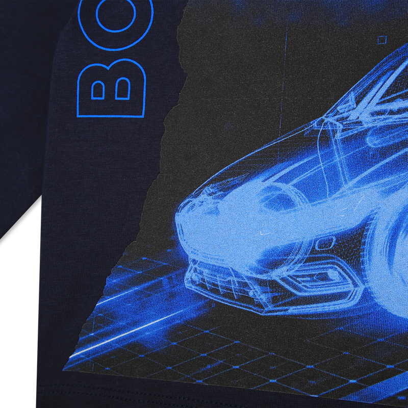 Cotton t-shirt with car print BOSS 
                    BOY