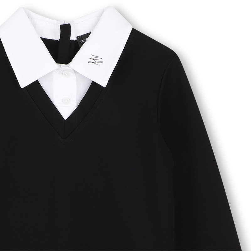 Long Sleeve Dress KARL LAGERFELD KIDS 
                        GIRL