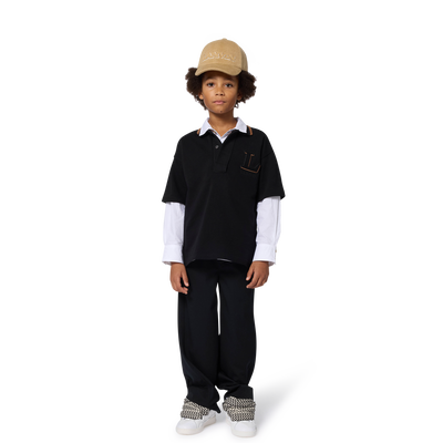 Short-sleeved polo shirt LANVIN BOY