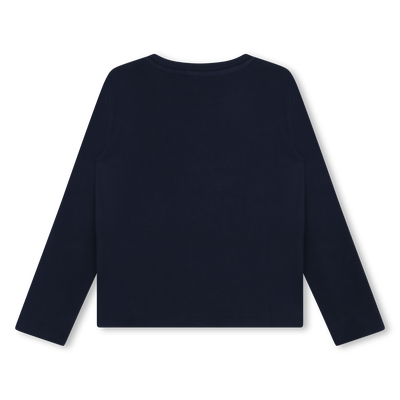 Long-Sleeved Cotton T-Shirt MICHAEL KORS GIRL
