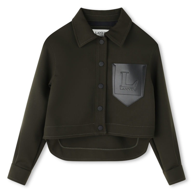 Embroidered printed shirt with lai logo LANVIN 
                    GIRL