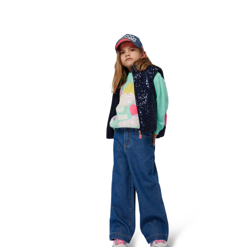 Sleeveless Sequin Puffer BILLIEBLUSH 
                        GIRL