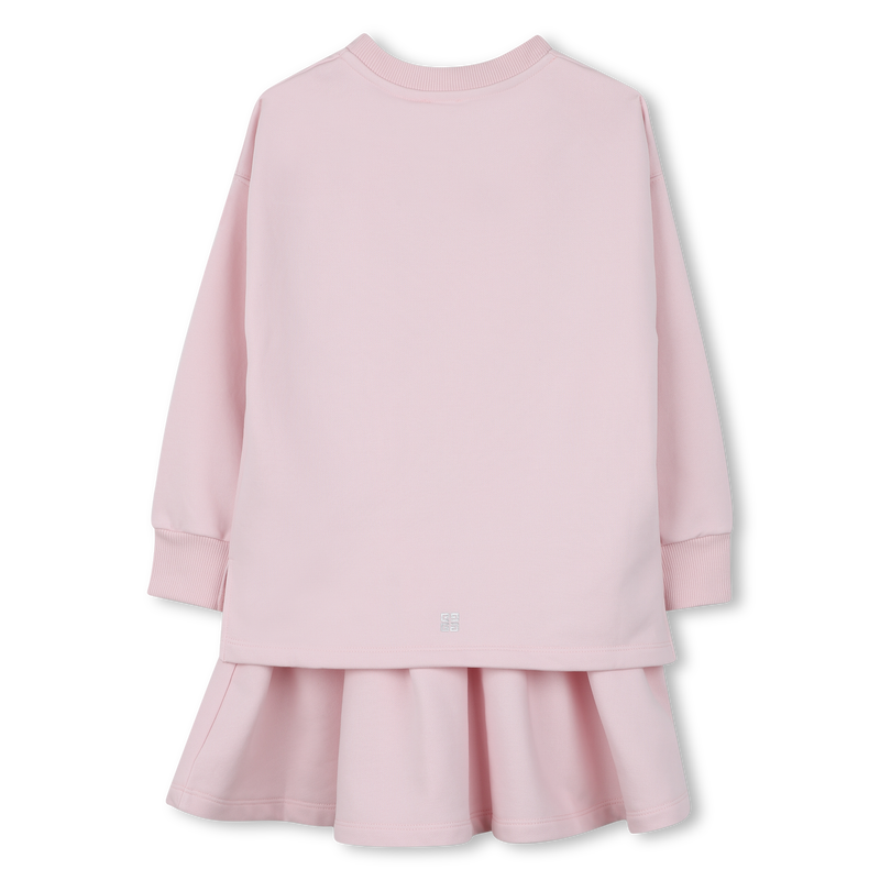 Dress with pleated bottoms and slits GIVENCHY 
                    GIRL