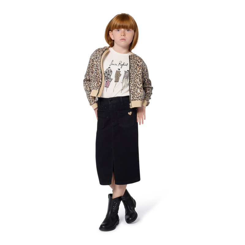 Denim midi skirt SONIA RYKIEL 
                        GIRL