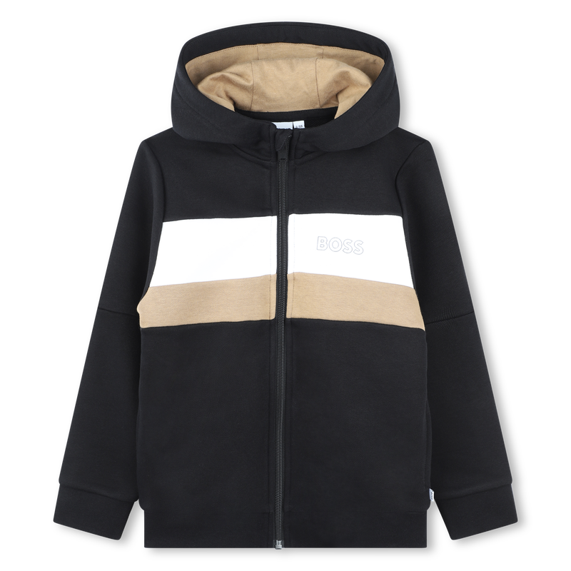 Hooded fleece cardigan BOSS 
                    BOY
