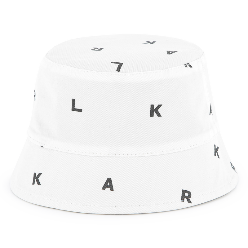 Reversible twill bucket hat KARL LAGERFELD KIDS 
                        BOY