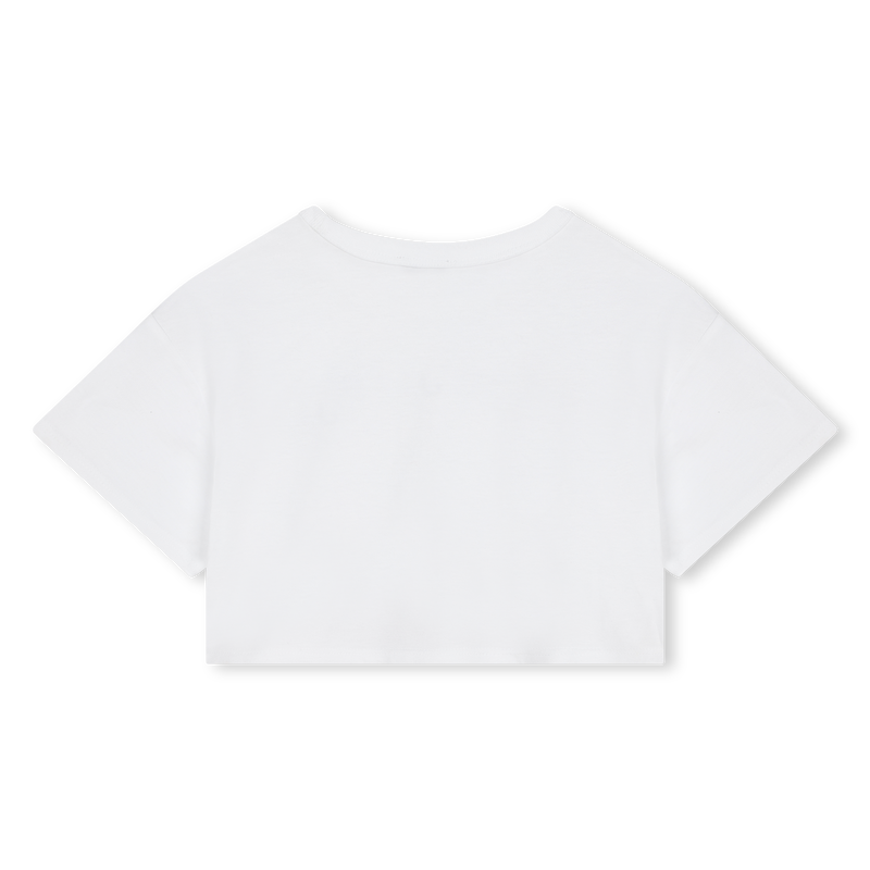 Cropped Cotton T-Shirt MARC JACOBS 
                    GIRL