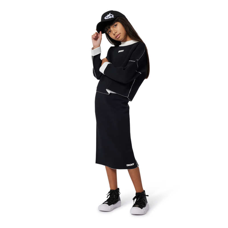 Reversible knit sweater DKNY 
                        GIRL