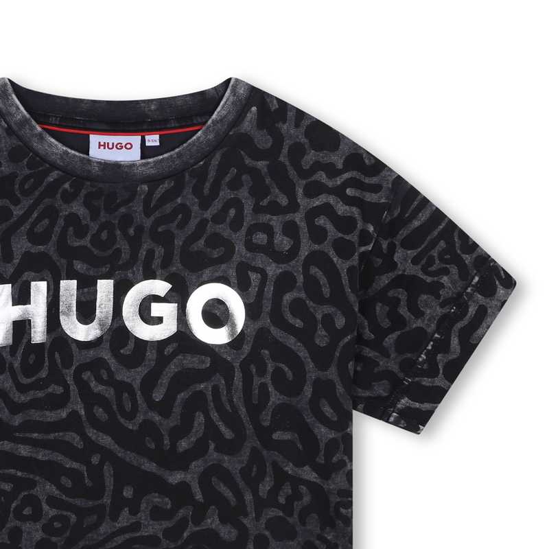 Printed Cotton T-Shirt HUGO 
                        GIRL
