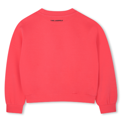Double jersey sweatshirt KARL LAGERFELD KIDS GIRL