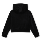 Velvet hooded cardigan SONIA RYKIEL 
                    GIRL