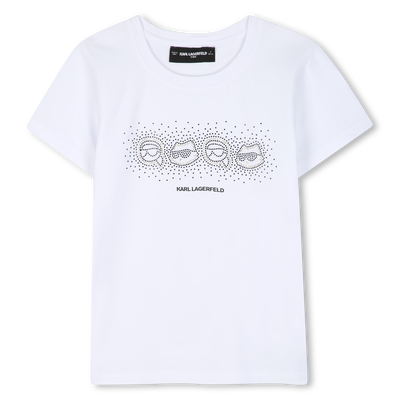 Short sleeve t-shirt KARL LAGERFELD KIDS GIRL