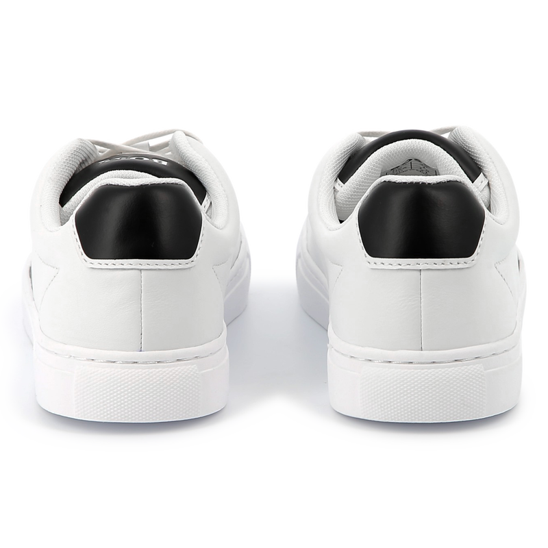 Lace-up leather sneakers