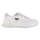 Lace-up sneakers with badge KARL LAGERFELD KIDS 
                    GIRL