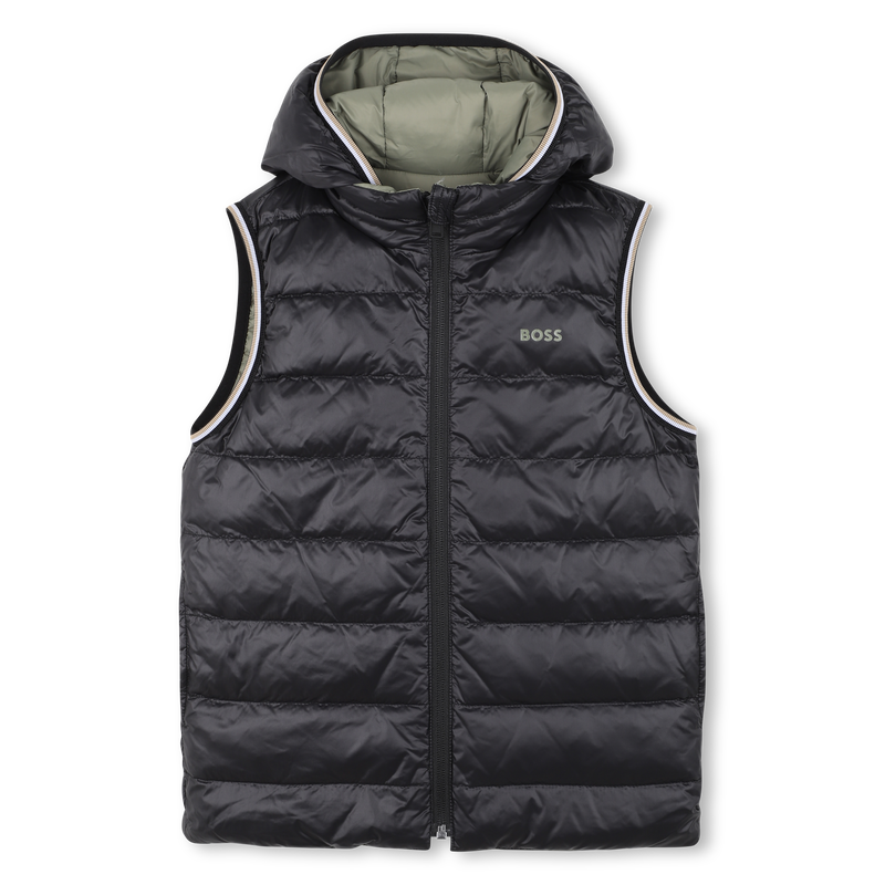 Flann-effect hooded puffer jacket BOSS 
                    BOY