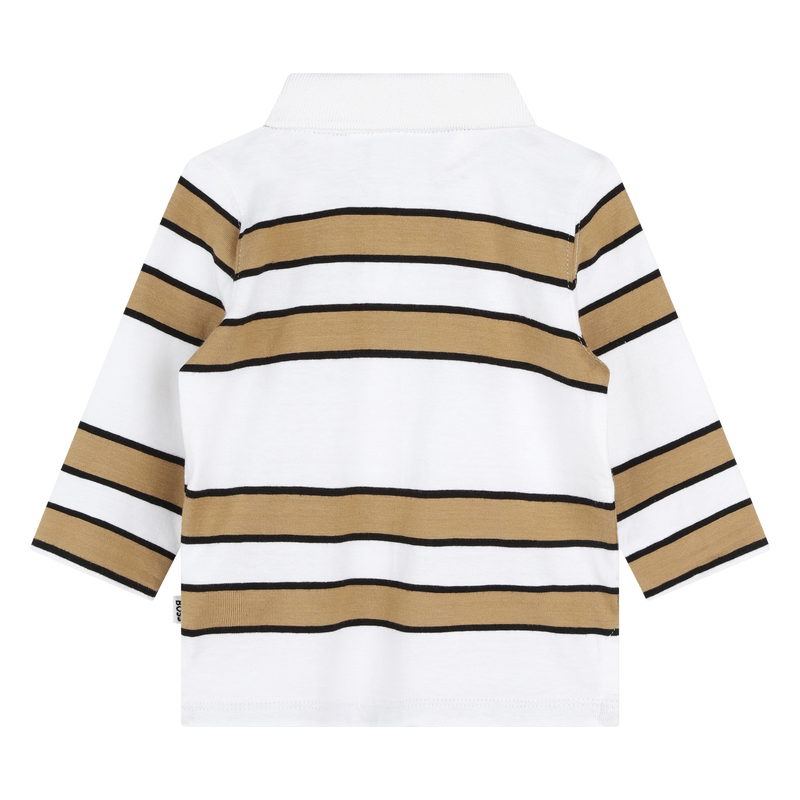 Striped Cotton Polo Shirt BOSS 
                    BOY