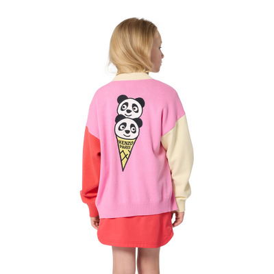 V-Neck Knit Cardigan KENZO KIDS GIRL