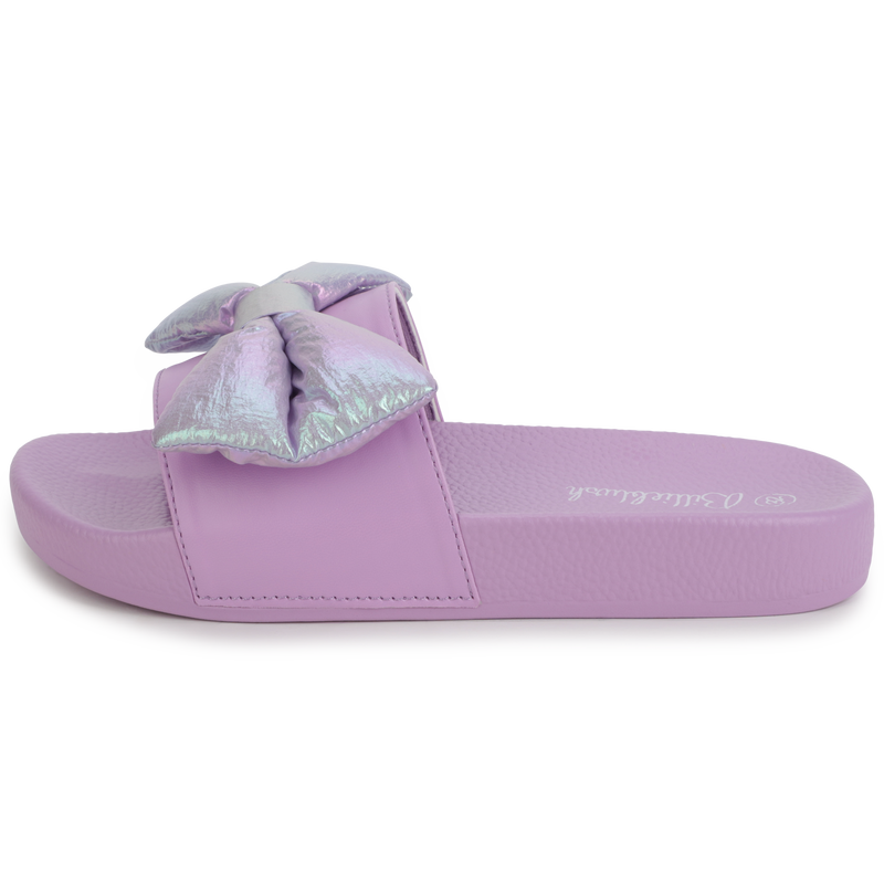 BILLIEBLUSH Iridescent slide sandals