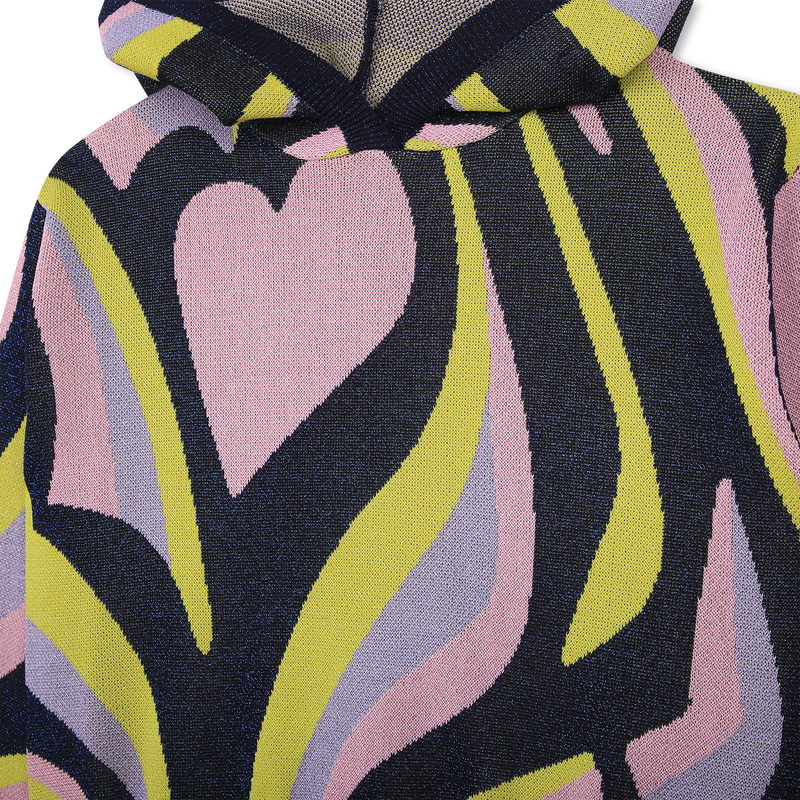 Dual-material hoodie dress BILLIEBLUSH 
                    GIRL
