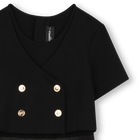 Bi-Material Dress KARL LAGERFELD KIDS 
                    GIRL