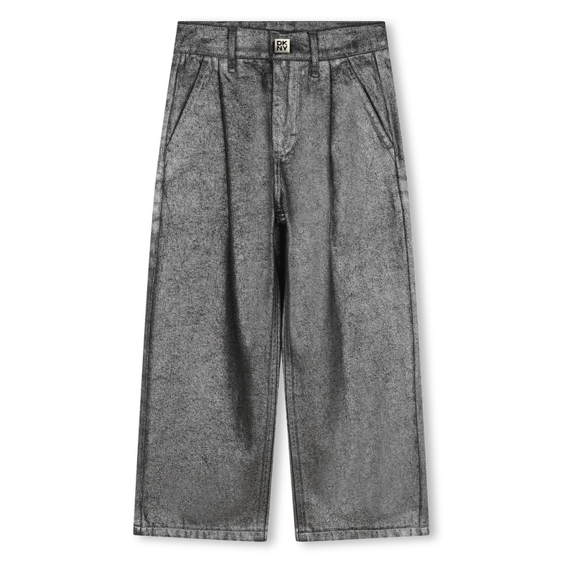 Wide-Leg Cotton Jeans DKNY 
                        GIRL