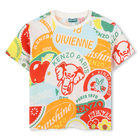 Short-sleeved cotton T-shirt KENZO KIDS 
                    BOY