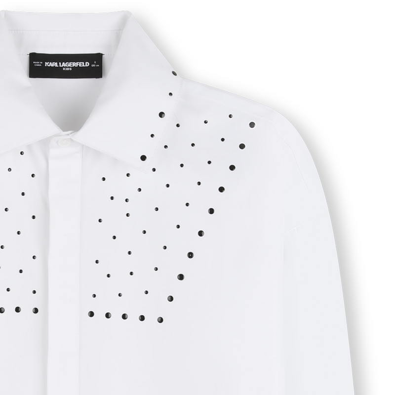 Long Sleeved Shirt Dress KARL LAGERFELD KIDS 
                        GIRL