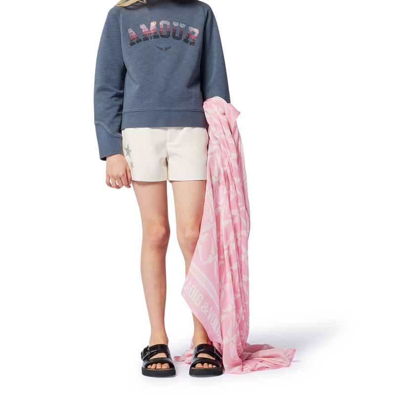 Tailored shorts with diamant&eacute;s ZADIG VOLTAIRE 
                        GIRL