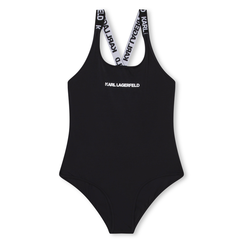 1 piece bathing suit with logo