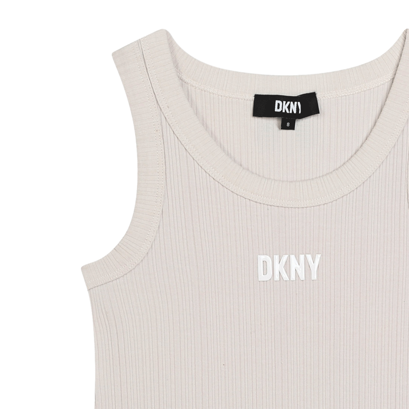 Cotton tank top DKNY 
                    GIRL