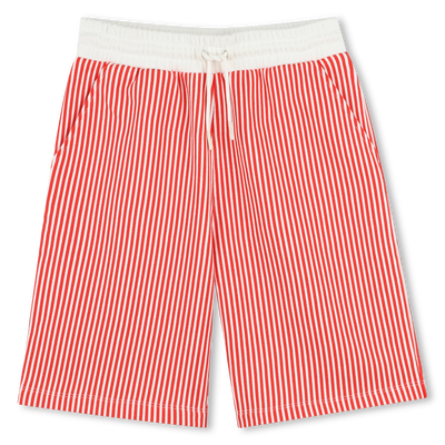 Striped cotton Bermuda shorts KENZO KIDS BOY