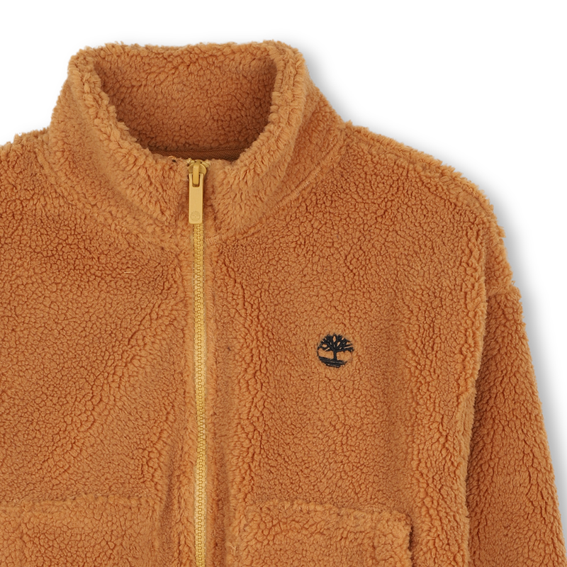 Plush cardigan with zip fastening TIMBERLAND 
                        BOY