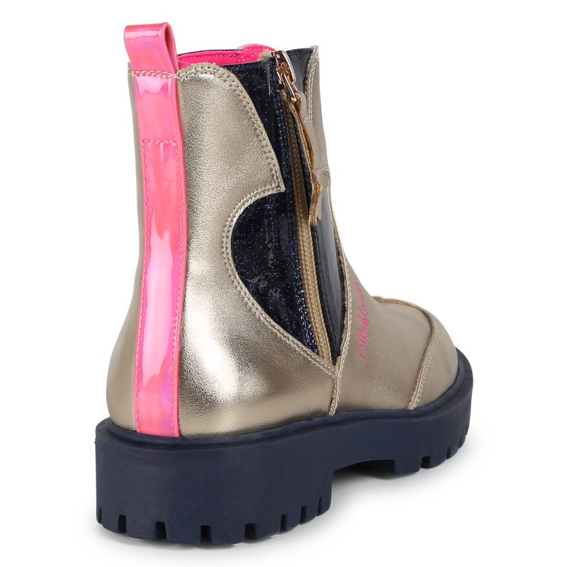 Sequined Zip-Up Ankle Boots BILLIEBLUSH 
                        GIRL