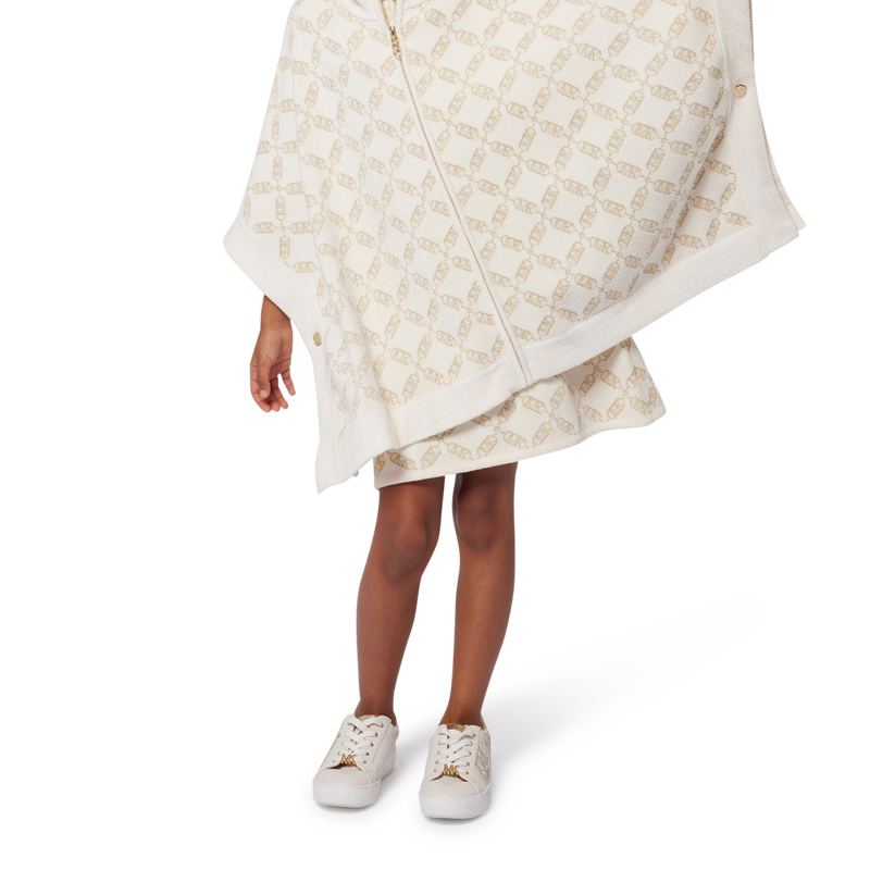 Zip-Up Knit Cape MICHAEL KORS 
                        GIRL