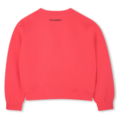 Double jersey sweatshirt KARL LAGERFELD KIDS GIRL